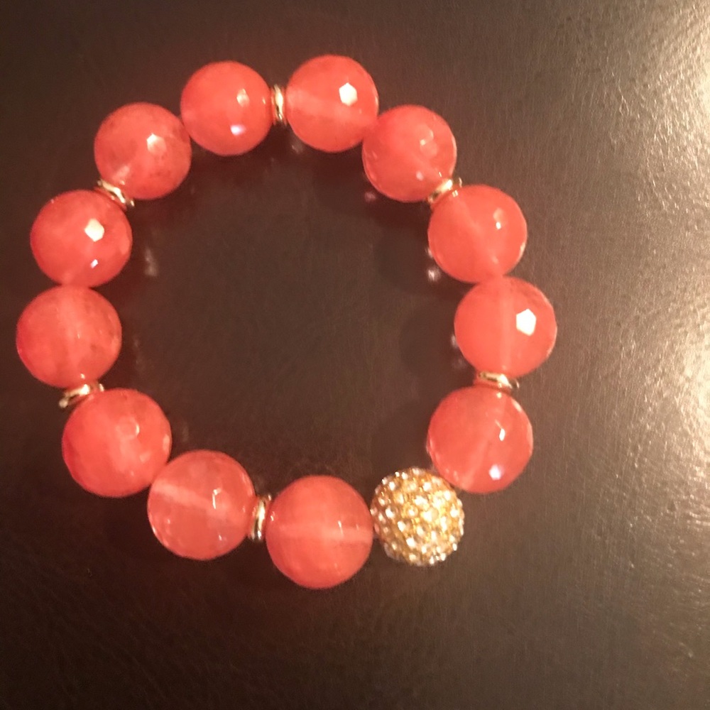 Coral Quartz bracelet